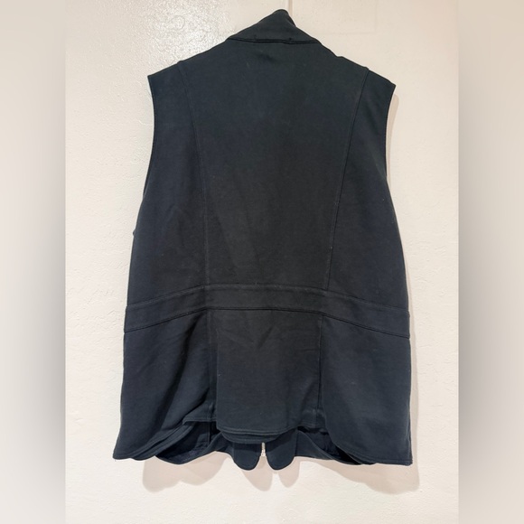 Lauren by Ralph Lauren Zip-Up Black Vest with Pockets size 2X 100% Cotton - Picture 6 of 12